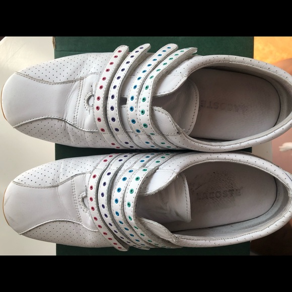 Lacoste white sneakers (size 9) - Picture 3 of 7